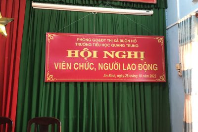 HỘI NGHỊ VIÊN CHỨC, NGƯỜI LAO ĐỘNG NĂM HỌC 2022-2023