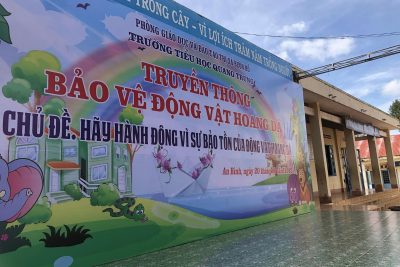 Các hoạt động tuyên truyền bảo vệ động vật hoang dã tại trường tiểu học Quang Trung