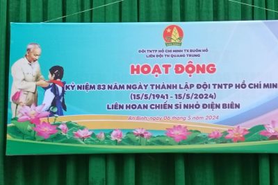 HOẠT ĐỘNG CHÀO MỪNG KỈ NIỆM 83 NĂM NGÀY THÀNH LẬP ĐỘI THIẾU NIÊN TIỀN PHONG HỒ CHÍ MINH