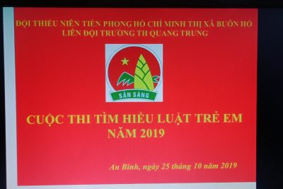 Tổ chức cuộc thi tìm hiểu Luật trẻ em trực tuyến năm 2019