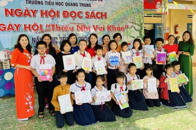 TRƯỜNG TIỂU HỌC QUANG TRUNG TỔ CHỨC NGÀY HỘI ĐỌC SÁCH VÀ THIẾU NHI VUI KHỎE