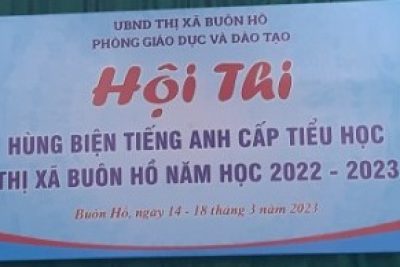 HỘI THI “HÙNG BIỆN TIẾNG ANH TIỂU HỌC” CẤP THỊ XÃ NĂM HỌC 2022-2023